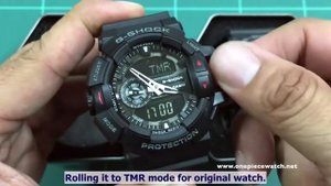 Verify your G-shock GA-400-1B with the latest fake version. Compare similar and different point.