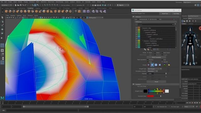 Paint Skin Weight - Part 02 | V02 | Rigging | Maya | Learn Animation Tamil