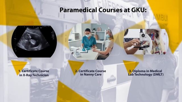Join Paramedical Courses at Guru Kashi University, Talwandi Sabo, Punjab, India. Best for DMLT/BMLT
