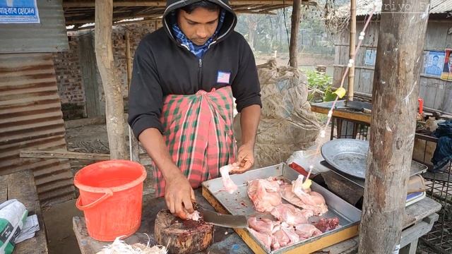 New Style CHICKEN Cutting || Most Fastest Chicken Cutting Skill in Road Side || Hen Cutting смотреть онлайн