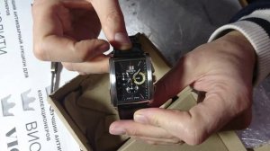 Распаковка лота Мужские часы Bruno Sohnle Uhrenatelier Glashutte/sa Made in Germany с сайта Виолити