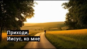 Оглянись, остановись: "Приходи, Иисус, ко мне"