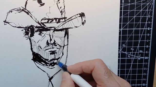 #Sketch  whit Parallel pen y algo de micron  0.5    #sketchingink  #drawingink  #tinta# cowboy смотреть онлайн