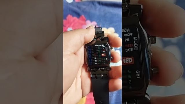 UNIQUE LED BINARY WATCH SETINGS AND REVIEW. смотреть онлайн