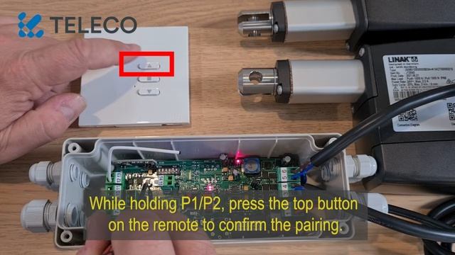 TVPLA916CC2 MOTOR CONTROLLER - Pairing a 3-Button remote - 2 Motor synchronized смотреть онлайн