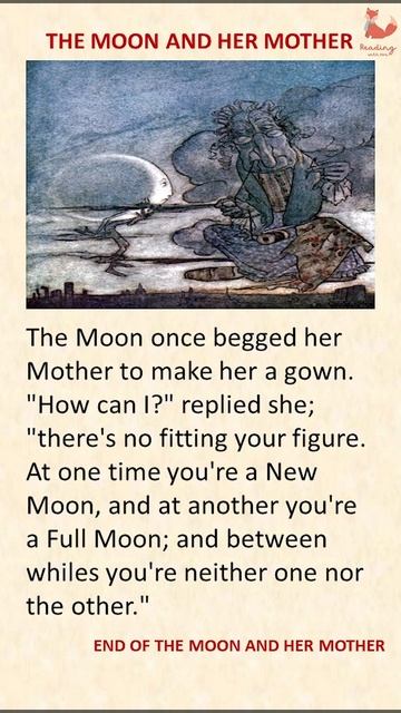 The Moon and her Mother | Learning english listening #shorts смотреть онлайн