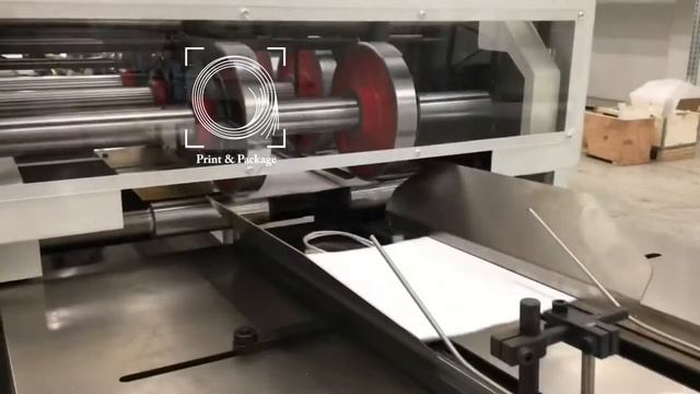 Машина с полистовой подачей для производства бумажных пакетов с ручками и прямоугольным дном ZDQFP1 смотреть онлайн