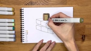 Как нарисовать деньги карандашом и скетч маркерами | Рисунок для детей, поэтапно и легко