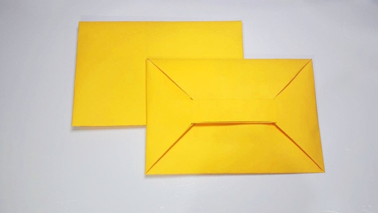 Конверт из бумаги своими руками | Конверт оригами | смотреть онлайн