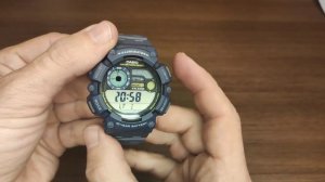 CASIO WS-1500H HOW TO SET TIME,  DATE 12/24h INSTRUCTION