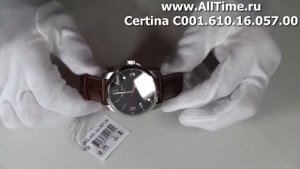 Мужские наручные швейцарские часы Certina C001.610.16.057.00