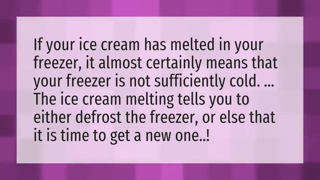 Why does ice cream melt in freezer? смотреть онлайн