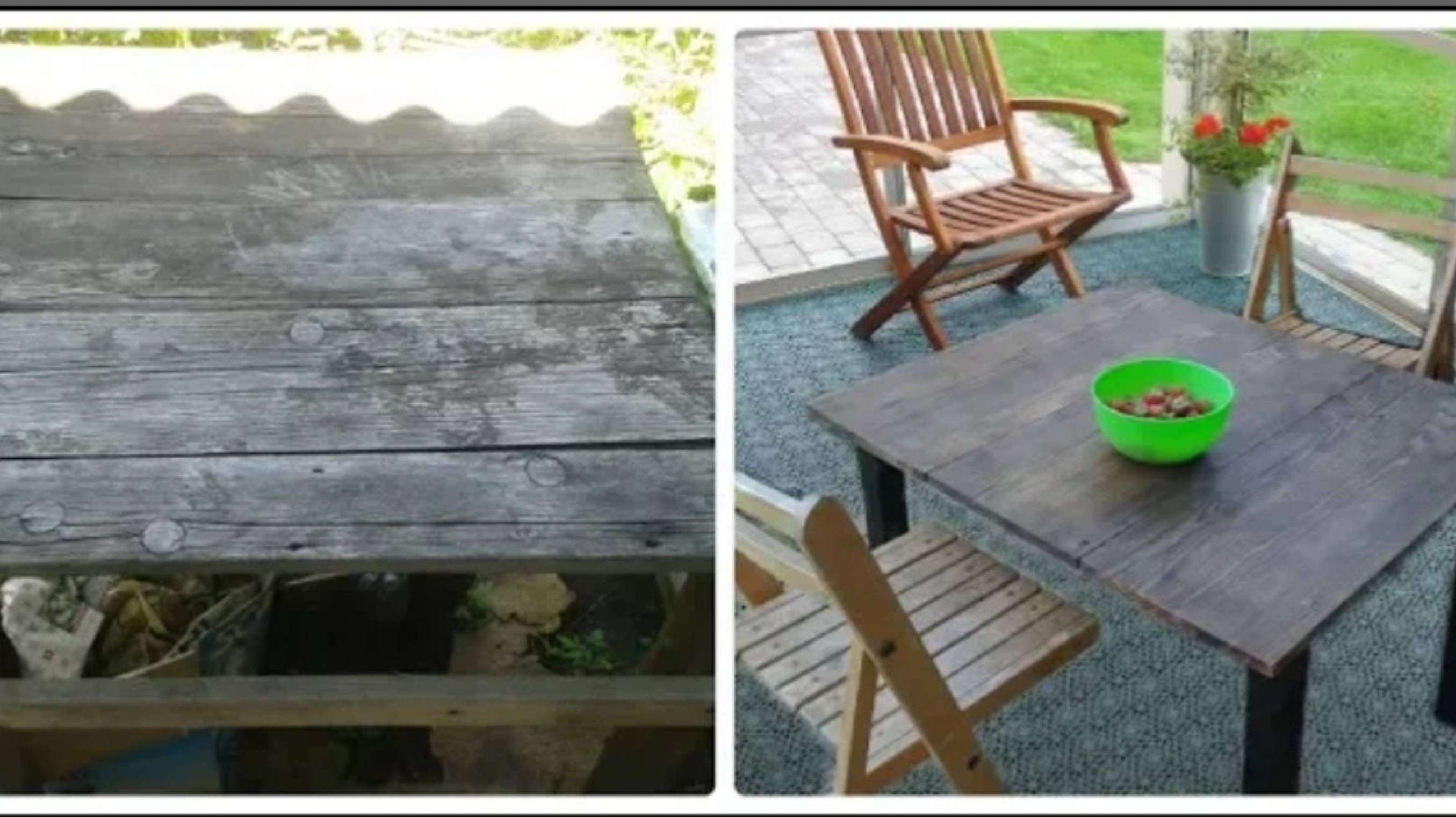 Вторая жизнь дачному столу /СОСТАРИВАНИЕ ДРЕВЕСИНЫ смотреть онлайн