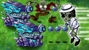 Обсидиановый пулемет - королевский мутант против новых зомби ► Plants vs. Zombies Fusion #47 ПвЗ