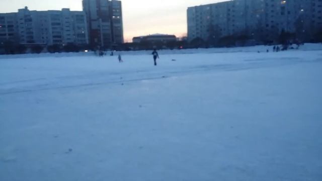 Каток на пруду " южный" смотреть онлайн