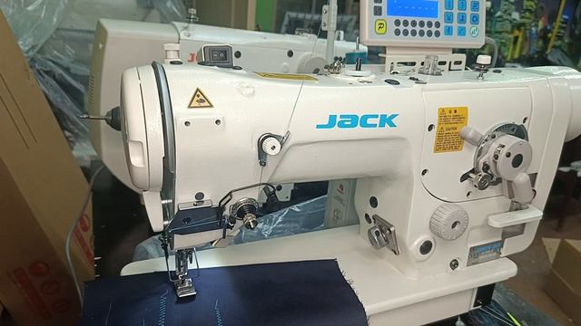 Детальный обзор промышленной машины-зигзаг JACK JK-2284B-4E  Пульт управления/Регулировка/Настройка