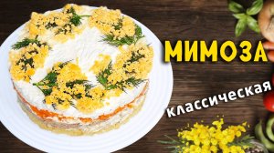 Салат МИМОЗА - классический рецепт с рыбными консервами