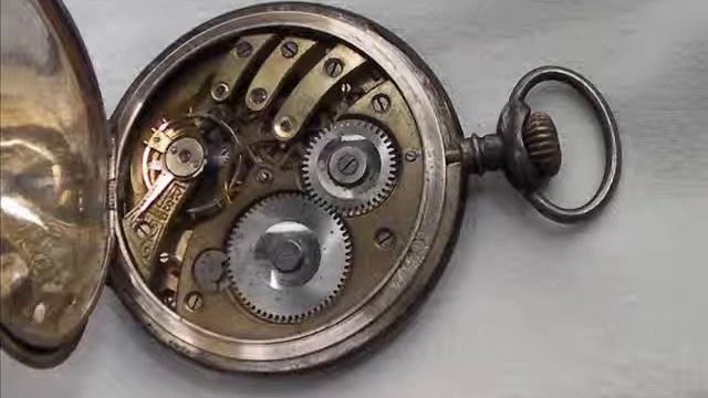 ""ANCRE" pocket silver antique watch one of FIRST -serial no. 7 / 27 !!! смотреть онлайн