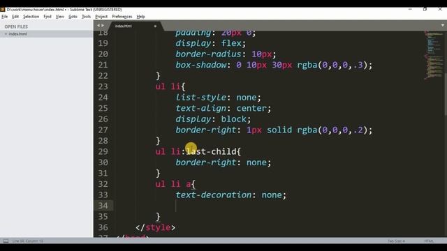 How to create navigation with icon using HTML and CSS  Hover Effect 2020