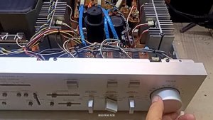 Усилитель Yamaha A-7a  небольшая проверка основных режимов. 6 июля 2022 г.