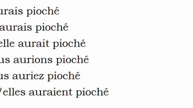 Изучение французского языка = Спряжение глаголов = Piocher смотреть онлайн