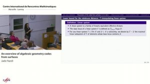 Jade Nardi: An overview of algebraic geometry codes from surfaces