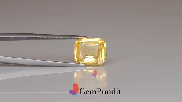 Yellow Sapphire 11X9 MM - 6.11 carats смотреть онлайн
