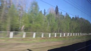 Выезжаем из Выборга в Санкт-Петербург на скоростной "Ласточке" майским солнечным вечером