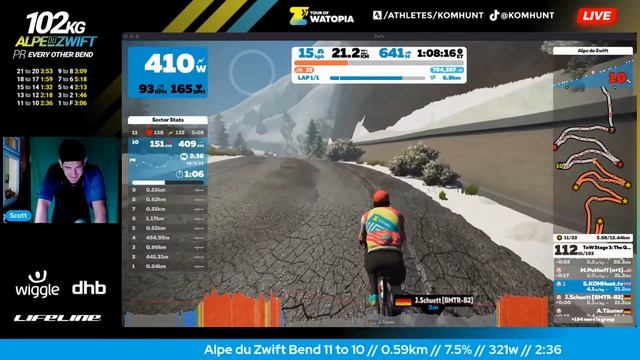 ALPE DU ZWIFT Personal Record on Every Other Bend? + BONUS TRON BIKE // Tour of Watopia 2022 смотреть онлайн