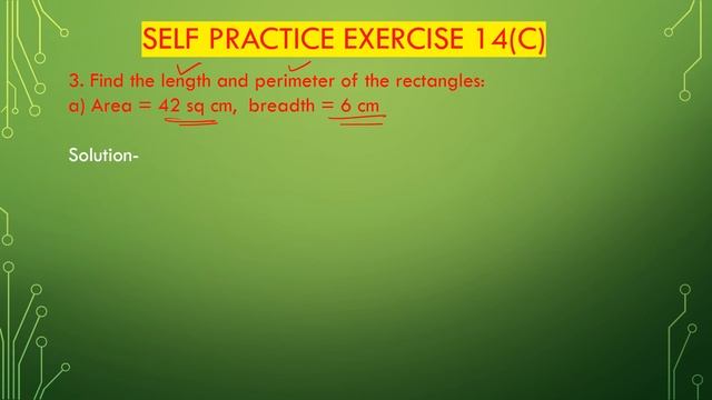 NEW LEARNING COMPOSITE MATHEMATICS CLASS 6 CHAPTER 14  EX 14C QUE 1 TO 4|PERIMETER AREA |MAMTA MUND