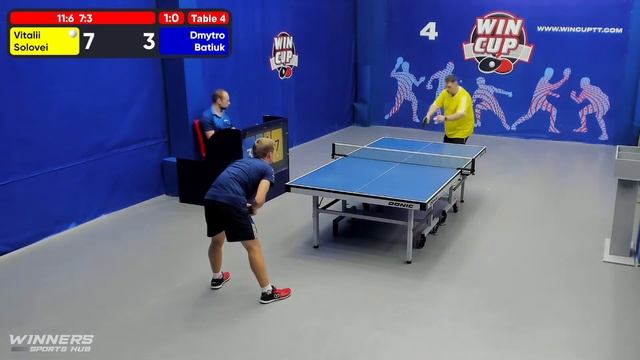 01:30 Соловей Виталий 3-0 Батюк Дмитрий стол 4 ЮГ-7 16.07.22 смотреть онлайн