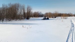ЛЫЖНЫЙ МОДУЛЬ.МОТОБУКСИРОВЩИК ТОФАЛАР.ХОДОВЫЕ ИСПЫТАНИЯ.Миниснегоход из мотособаки.
