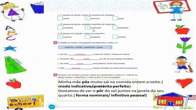 IAM - 5º ANO - PORTUGUÊS (CORREÇÃO CONJUGAÇÃO/ MAIS E  MAS/ PROD DO LIVRO PÁG 223 A 236) 08-09