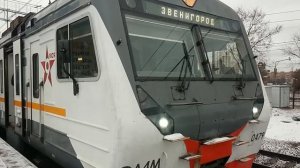 ЭД4М-0479 ЦППК ФИЗТЕХ.ЭЛЕКТРИЧКА Перекраска Наше Подмосковье На станции Кунцево