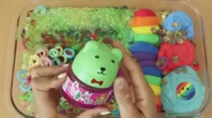 Смешиваем «радужные» тени , макияж, детали и блёстки в слайм! Увлекательное видео со слаймом! ★ASMR★