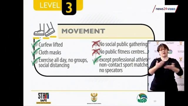 WATCH | Curfew lifted: Exercise allowed between 06:00 until 18:00, with social distancing and masks смотреть онлайн