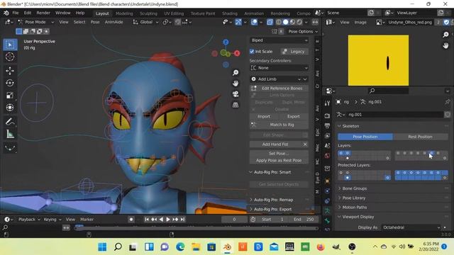 Blender Timelapse - Undyne (Blender port) смотреть онлайн