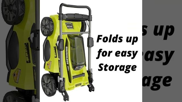 RYOBI Lawn Mower 20 in. 40-Volt Lithium-Ion Brushless Cordless Walk Behind смотреть онлайн