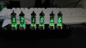 Часы на ив-2 индикаторах iv2 clock