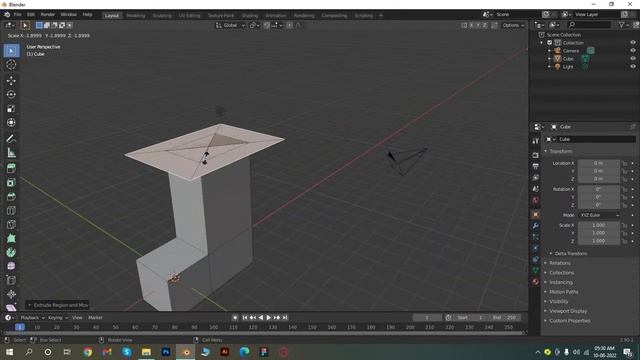 How to use Extrude and Insect in Edit mode of Blender | Hindi смотреть онлайн