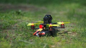 Трава, деревья, миникоптеры