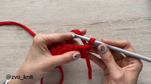 2 урок (1 часть) Набор петель без накида в цепочку из воздушных петель.