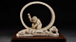 Окимоно  обезьяны -бондари.