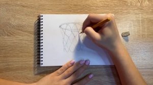 Как нарисовать баскетбольное кольцо карандашом | Рисунок для начинающих поэтапно