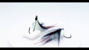 Мушка стример Черная мамба для ловли жереха.