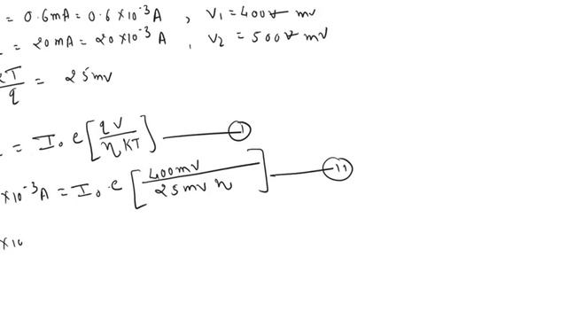 The diode current is 0 6 mA when the applied voltage is 400 mV and 20 mA when the applied voltage i смотреть онлайн