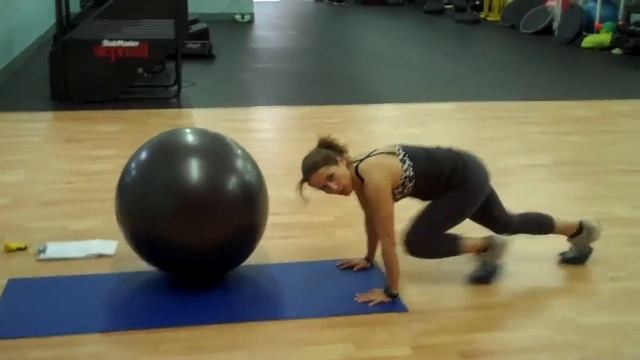 Sexy 6-pack Abs-Core Circuit with Stability Ball  Pot Holders