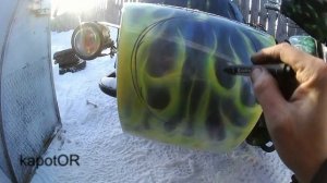 Помял люльку боковой прицеп Днепр Урал  переделка перекрас +1+