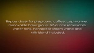 Gaggia 90951 Platinum Vision Automatic Espresso Machine with Milk Island