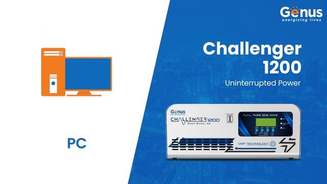 Best Inverter for Home, Office, Shops | Genus Challenger 1200 Inverter | 900 VA, 12V смотреть онлайн